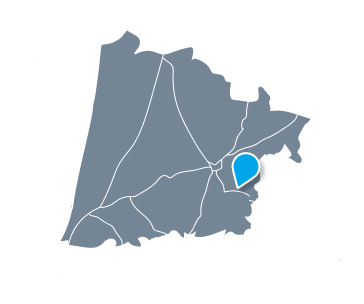 Position de Saint-maurice sur la carte des Landes